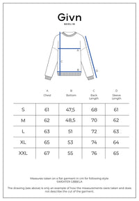 Givn Berlin Sweater GBBELA aus recycelter Baumwolle mit Kragen Sweater Blue