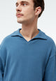 Givn Berlin Sweater GBBELA aus recycelter Baumwolle mit Kragen Sweater Distant Blue