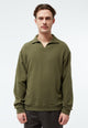 Givn Berlin Sweater GBBELA aus recycelter Baumwolle mit Kragen Sweater Khaki