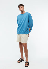 Givn Berlin Sweater GBCLINT oversize aus Bio-Baumwolle Sweater Gentle Blue