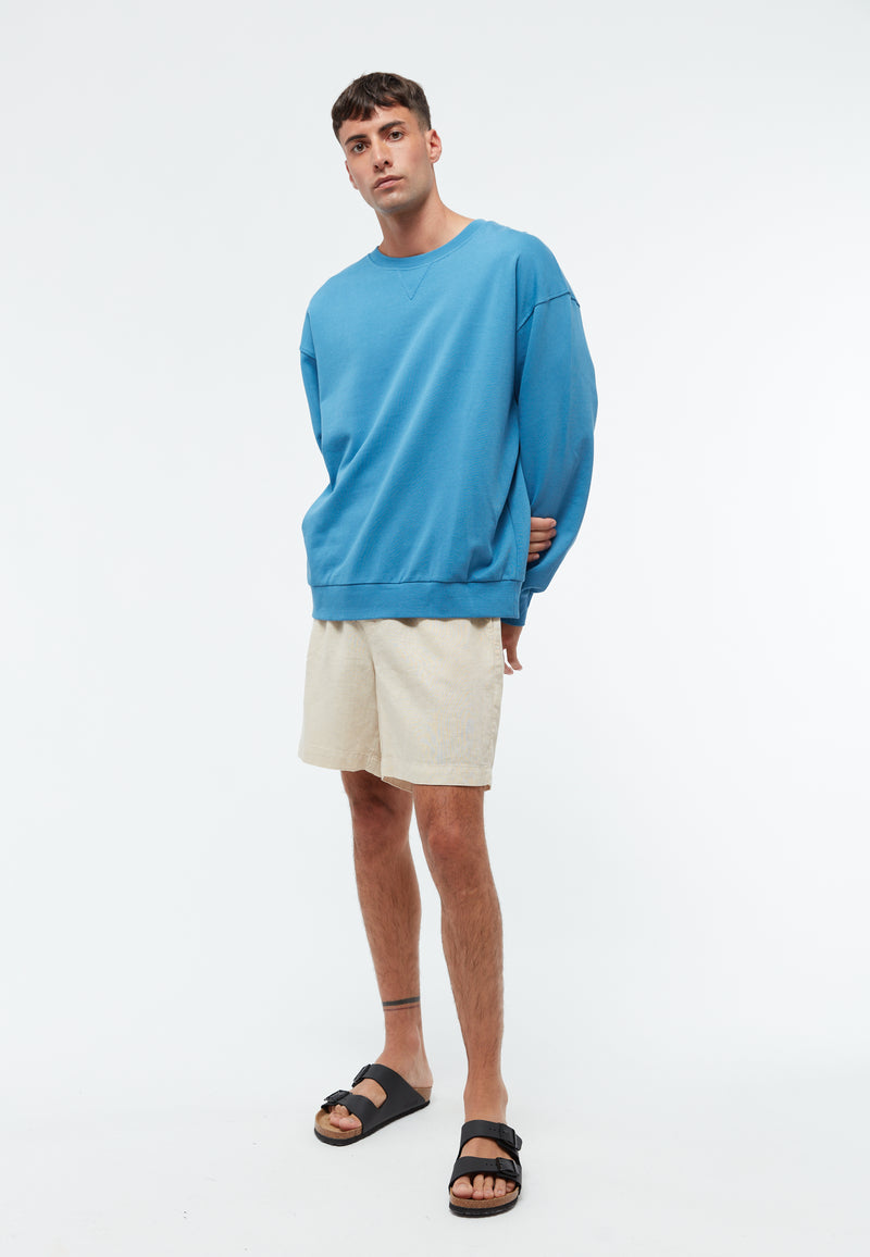 Givn Berlin Sweater GBCLINT oversize aus Bio-Baumwolle Sweater Gentle Blue