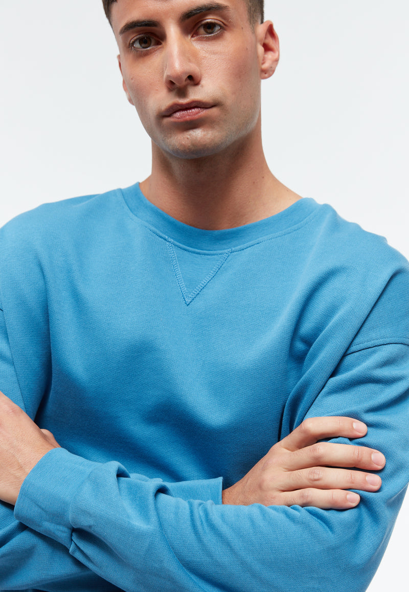 Givn Berlin Sweater GBCLINT oversize aus Bio-Baumwolle Sweater Gentle Blue