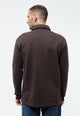 Givn Berlin Sweater GBHANNES aus Bio-Baumwolle mit Kragen und Knopfleiste Sweater Coffee Brown