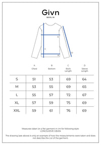 Givn Berlin Sweater GBIAN aus recycleter Baumwolle Sweater Blue