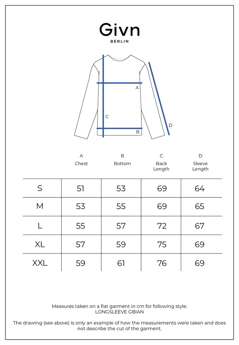 Givn Berlin Sweater GBIAN aus recycleter Baumwolle Sweater Blue