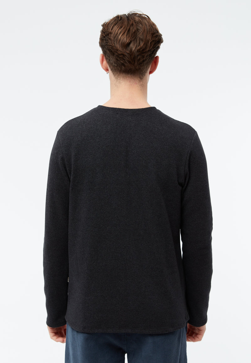 Givn Berlin Sweater GBIAN aus recycleter Baumwolle Sweater Dark Grey