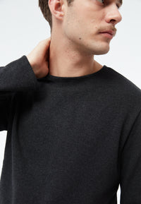 Givn Berlin Sweater GBIAN aus recycleter Baumwolle Sweater Dark Grey