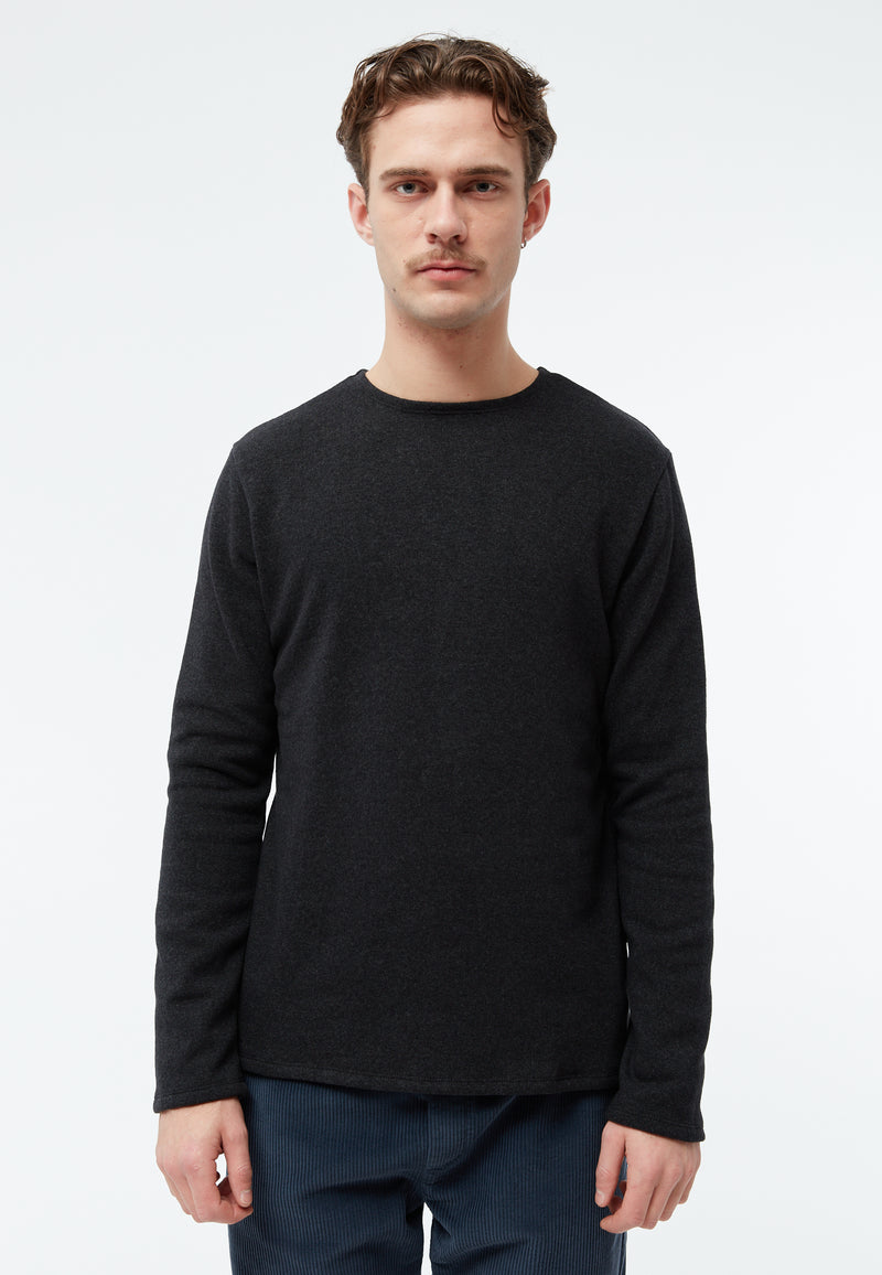 Givn Berlin Sweater GBIAN aus recycleter Baumwolle Sweater Dark Grey