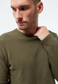 Givn Berlin Sweater GBIAN aus recycleter Baumwolle Sweater Dark Olive