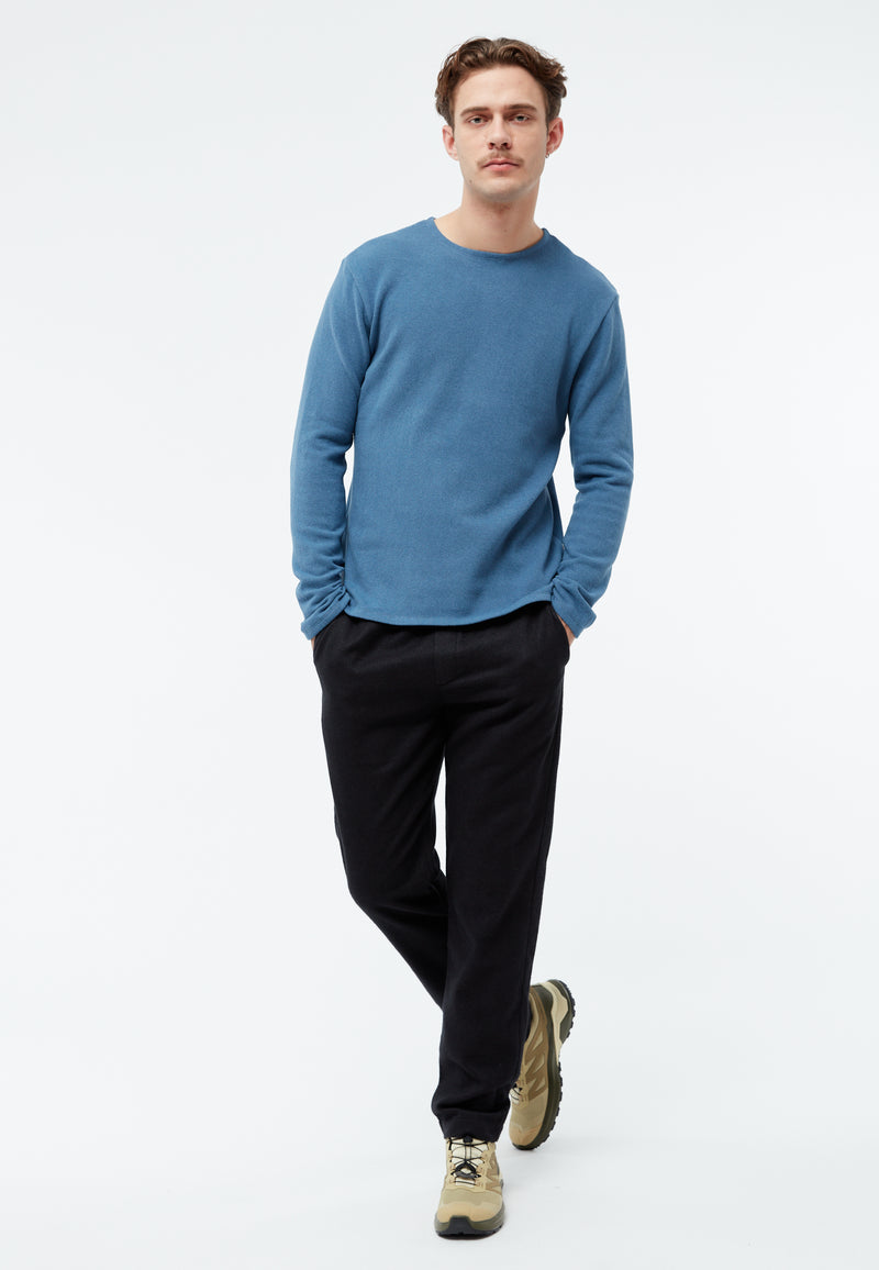 Givn Berlin Sweater GBIAN aus recycleter Baumwolle Sweater Distant Blue