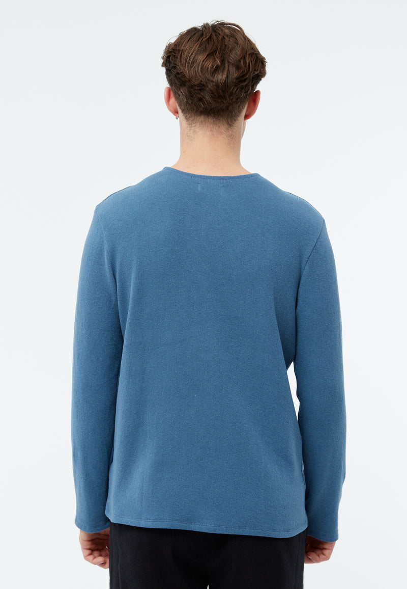 Givn Berlin Sweater GBIAN aus recycleter Baumwolle Sweater Distant Blue