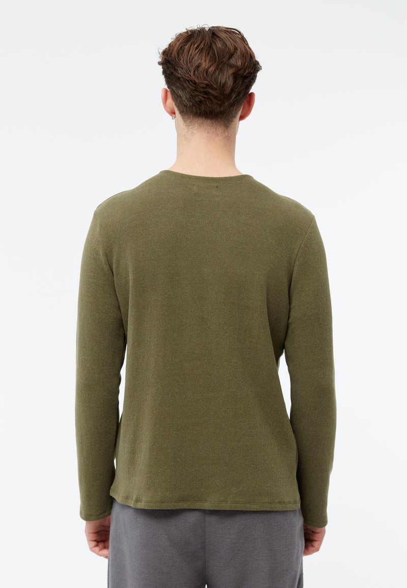 Givn Berlin Sweater GBIAN aus recycleter Baumwolle Sweater Khaki