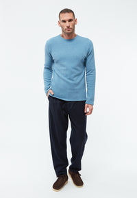 Givn Berlin Sweater GBIAN aus recycleter Baumwolle Sweater Frosty Blue