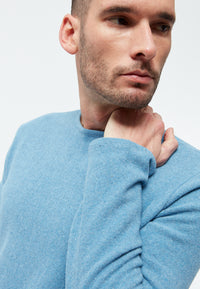 Givn Berlin Sweater GBIAN aus recycleter Baumwolle Sweater Frosty Blue
