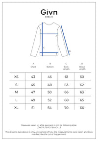 Givn Berlin Sweater GBLUCILLE aus recycelter Baumwolle Sweater Blue