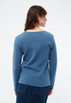 Givn Berlin Sweater GBLUCILLE aus recycelter Baumwolle Sweater Distant Blue