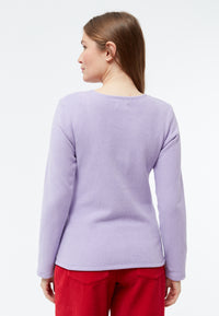 Givn Berlin Sweater GBLUCILLE aus recycelter Baumwolle Sweater Light Amethyst