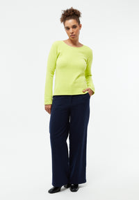 Givn Berlin Sweater GBLUCILLE aus recycelter Baumwolle Sweater Lime Green