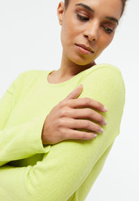 Givn Berlin Sweater GBLUCILLE aus recycelter Baumwolle Sweater Lime Green