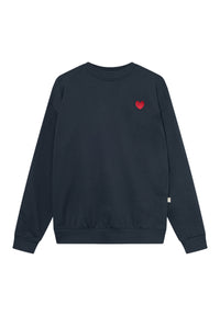 Givn Berlin Sweater GBNURI (Heart) relaxed Fit aus Bio-Baumwolle Sweater Midnight Blue