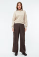 Givn Berlin Sweater GBRESA aus recycelter Baumwolle mit Kragen Sweater Light Beige