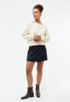 Givn Berlin Sweater GBRESA aus recycelter Baumwolle mit Kragen Sweater Off White