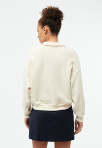 Givn Berlin Sweater GBRESA aus recycelter Baumwolle mit Kragen Sweater Off White