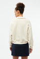 Givn Berlin Sweater GBRESA aus recycelter Baumwolle mit Kragen Sweater Off White