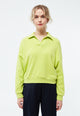 Givn Berlin Sweater GBRESA aus recycelter Baumwolle mit Kragen Sweater Lime Green