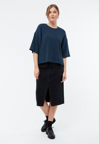 Givn Berlin Sweater GBSELMA aus recycelter Baumwolle Sweater Blue