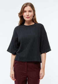 Givn Berlin Sweater GBSELMA aus recycelter Baumwolle Sweater Dark Grey