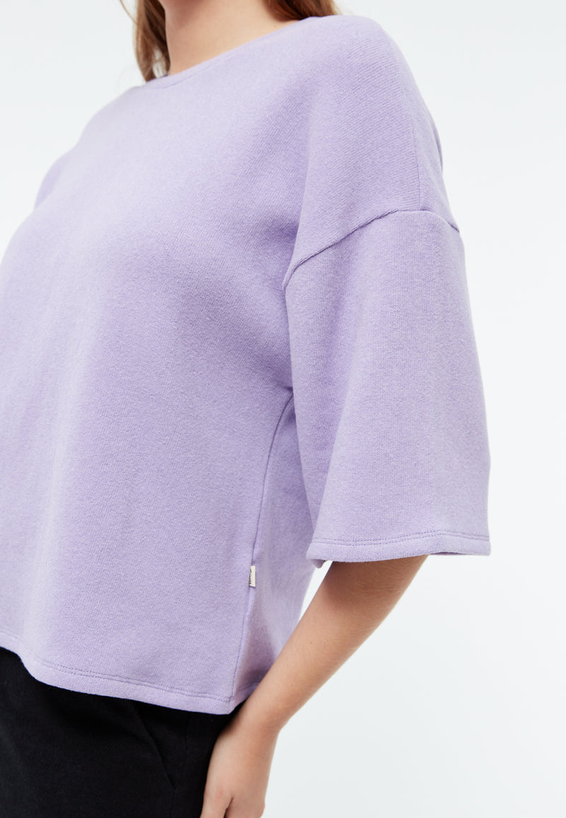 Givn Berlin Sweater GBSELMA aus recycelter Baumwolle Sweater Light Amethyst