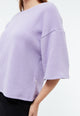 Givn Berlin Sweater GBSELMA aus recycelter Baumwolle Sweater Light Amethyst