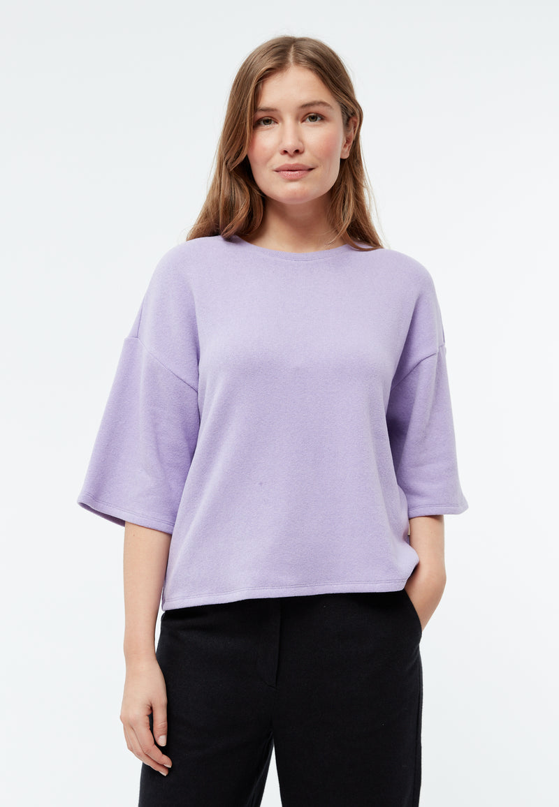 Givn Berlin Sweater GBSELMA aus recycelter Baumwolle Sweater Light Amethyst