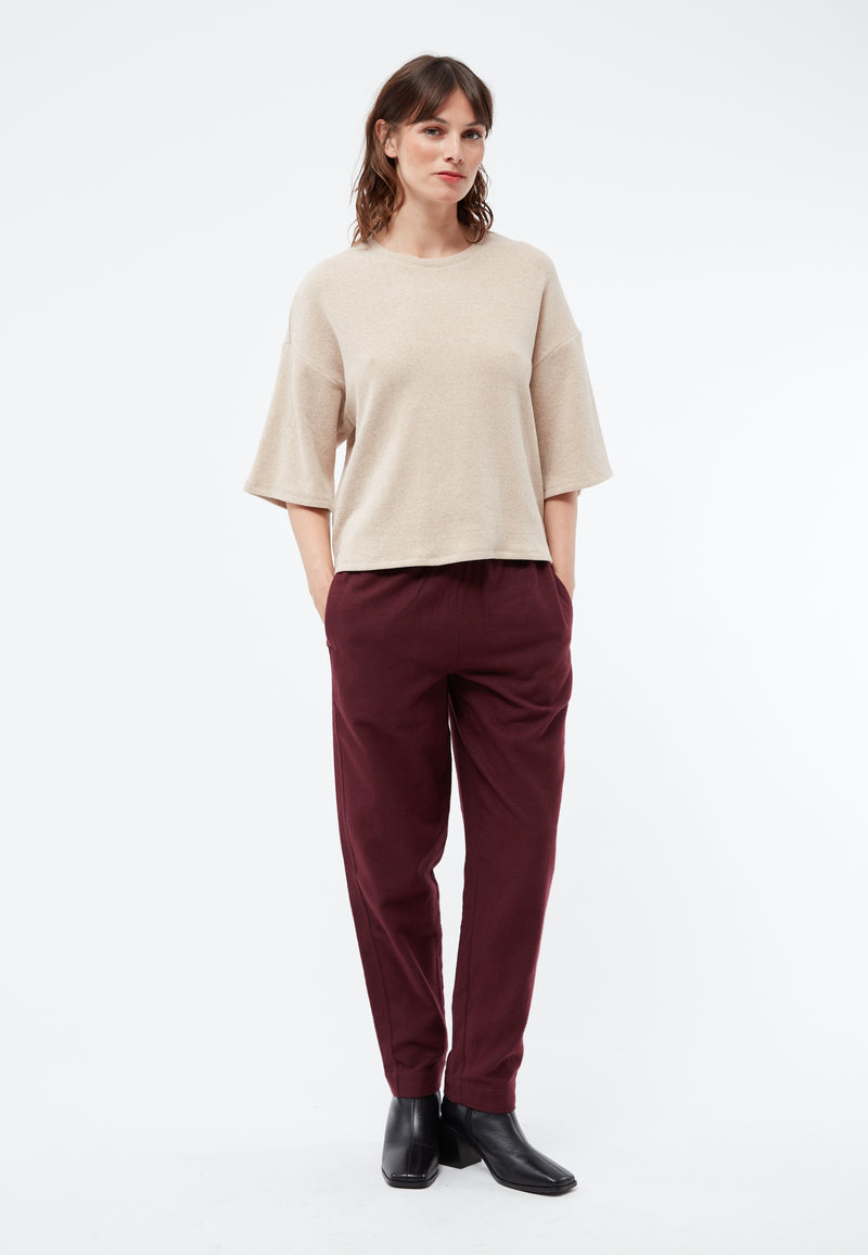 Givn Berlin Sweater GBSELMA aus recycelter Baumwolle Sweater Light Beige