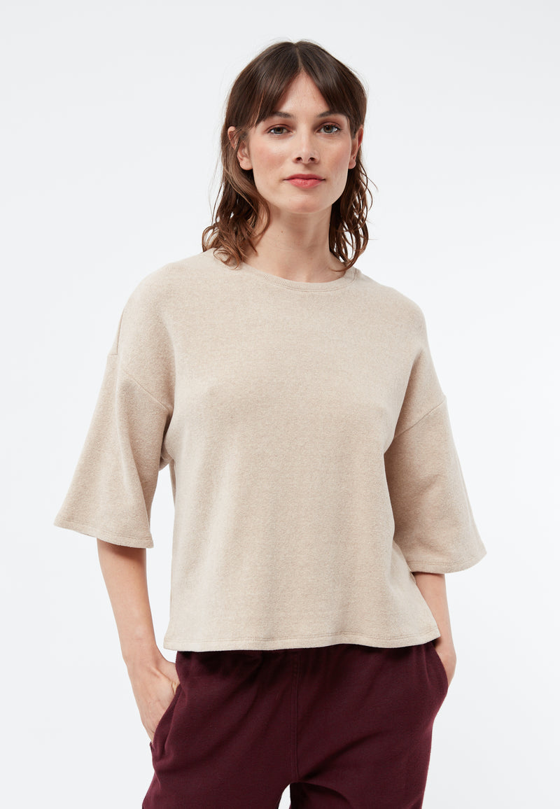 Givn Berlin Sweater GBSELMA aus recycelter Baumwolle Sweater Light Beige