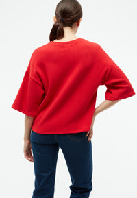 Givn Berlin Sweater GBSELMA aus recycelter Baumwolle Sweater Racing Red