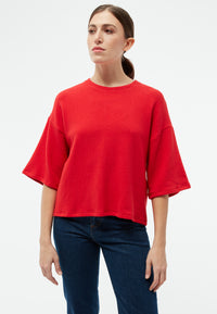 Givn Berlin Sweater GBSELMA aus recycelter Baumwolle Sweater Racing Red