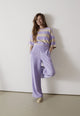 Givn Berlin Sweater GBSELMA aus recycelter Baumwolle Sweater Light Beige / Light Amethyst (Stripes)