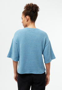 Givn Berlin Sweater GBSELMA aus recycelter Baumwolle Sweater Frosty Blue