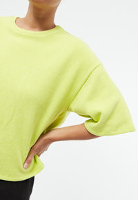 Givn Berlin Sweater GBSELMA aus recycelter Baumwolle Sweater Lime Green