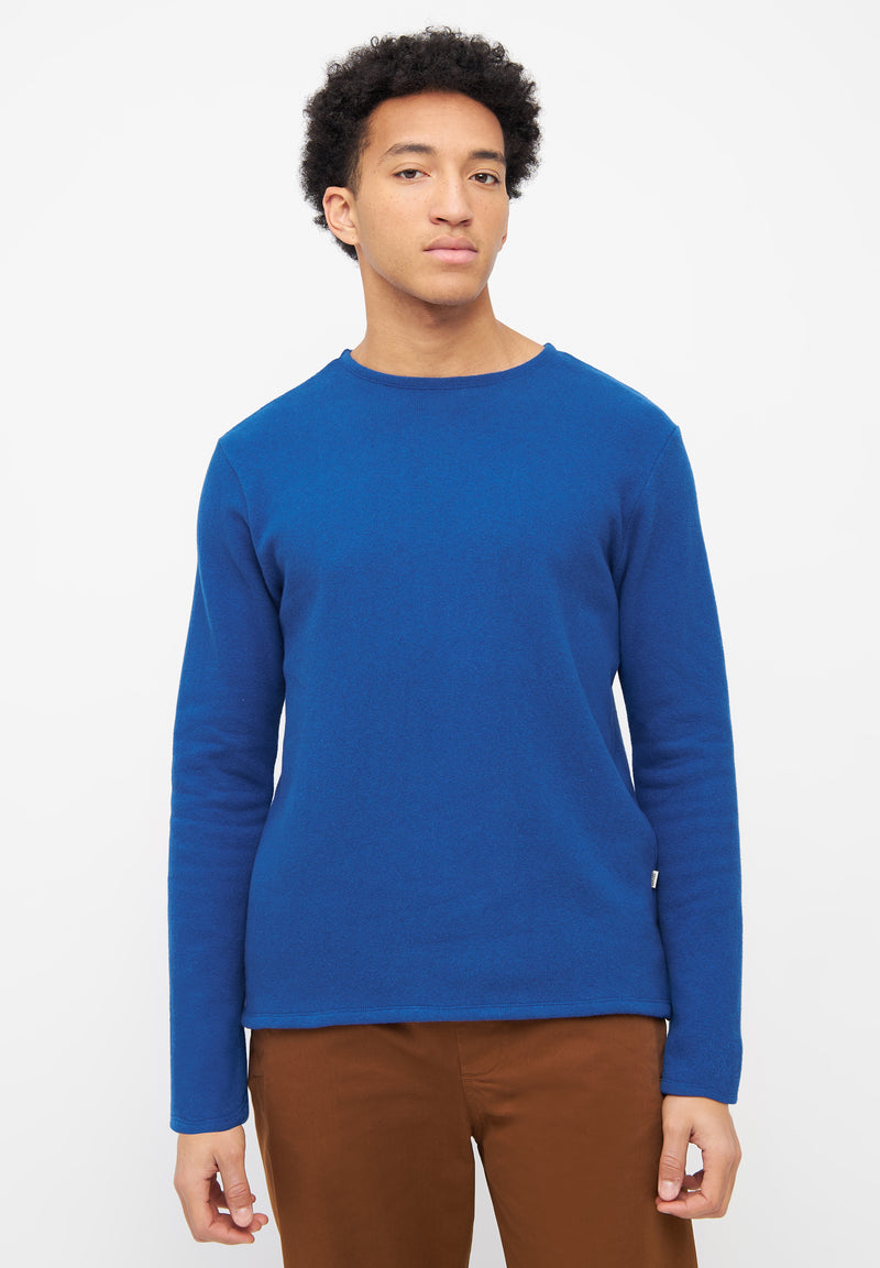 Givn Berlin Sweater IAN aus recycelter Baumwolle Sweater Deep Blue