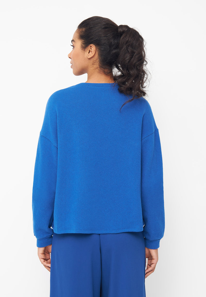 Givn Berlin Sweater SAMANTHA aus recycelter Baumwolle Sweater Deep Blue