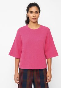 Givn Berlin Sweater SELMA aus recycelter Baumwolle Sweater Berry Pink