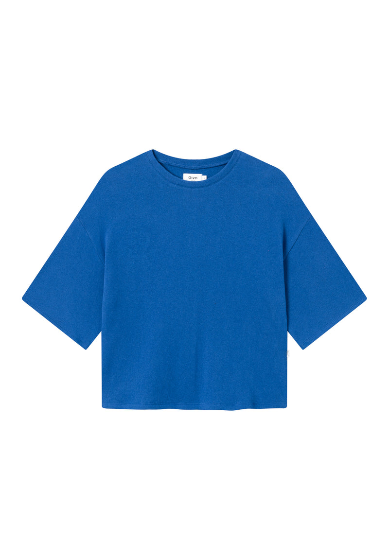 Givn Berlin Sweater SELMA aus recycelter Baumwolle Sweater Deep Blue
