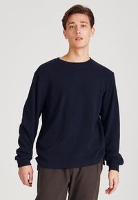 Givn Berlin Sweater TABOR aus recycelter Baumwolle Sweater Midnight Blue