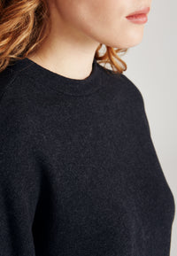 Givn Berlin Sweater WILMA aus recycelter Baumwolle Sweater Dark Grey