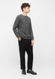 Givn Berlin Sweatshirt CANTON aus Bio-Baumwolle Sweater Shadow Grey (Lines)
