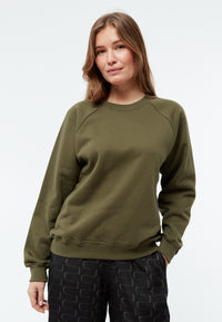 Givn Berlin Sweatshirt GBYARA aus weicher Bio-Baumwolle Sweater Khaki