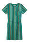 Givn Berlin T-Shirt-Kleid LIVIA aus LENZING™ ECOVERO™ Dress Green / Orange (Stripes)